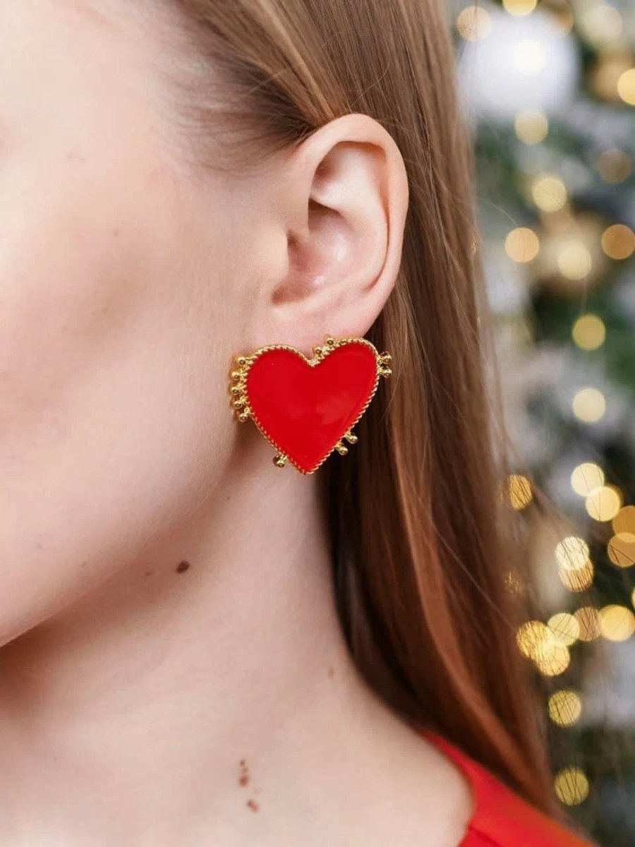Double Heart Hoop Earrings for Women Big Heart Earrings Gold Rose Gold Large  Hoop Earrings Jewellery Oorbell… | Hoop earrings, Women's earrings, Large  hoop earrings